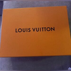 Louis Vuitton Cream and Orange Storage Box